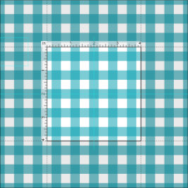 Tecido Cute Teal Gingham