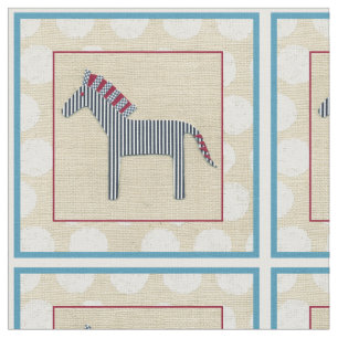 Tecido Cutout Zebra em Cream
