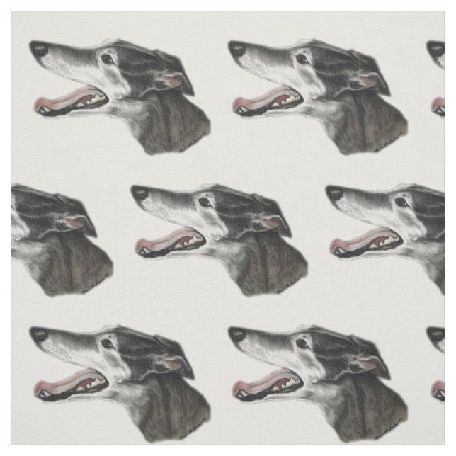 Tecido da arte do cão do perfil do galgo (Modelo)