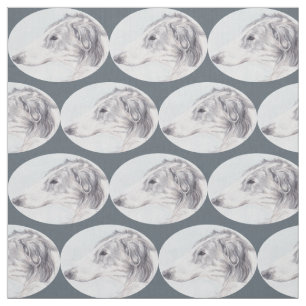 Tecido da arte do cão do Wolfhound do russo do