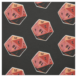 tecido da arte dos dados do Gamer d20