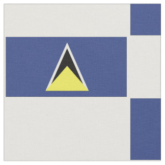 Tecido da bandeira de St Lucia