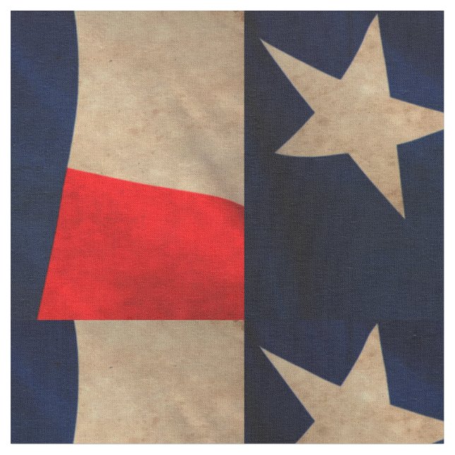 Tecido da bandeira de Texas do vintage (Detalhe)