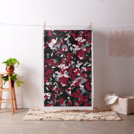 Tecido da Camuflagem Negra Burgundy