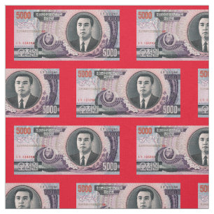 Tecido da cédula da Coreia do Norte