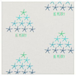Tecido da estrela do mar do Feliz Natal