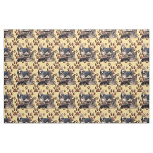 tecido da família de German shepherd