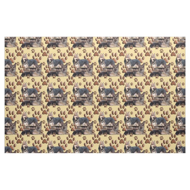 tecido da família de German shepherd (Jarda)