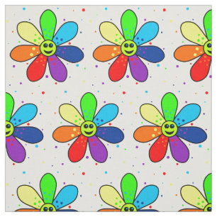 Tecido da flor do arco-íris