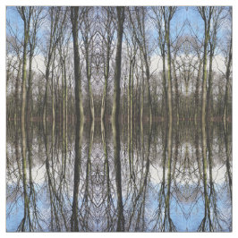 Tecido da foto da floresta do inverno