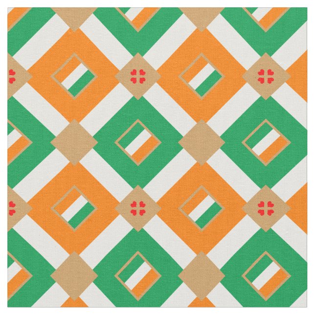 Tecido da Irish Flag & Ireland (Detalhe)