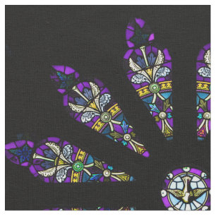 Tecido da mandala do vitral