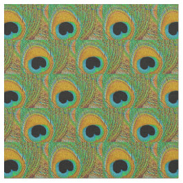 Tecido da pena do pavão - verde azul do Aqua