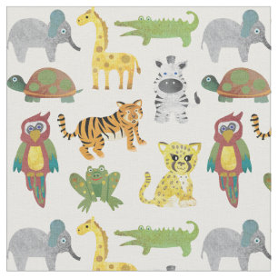 Tecido da Selva Animal Nursery