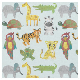 Tecido da Selva Animal Nursery