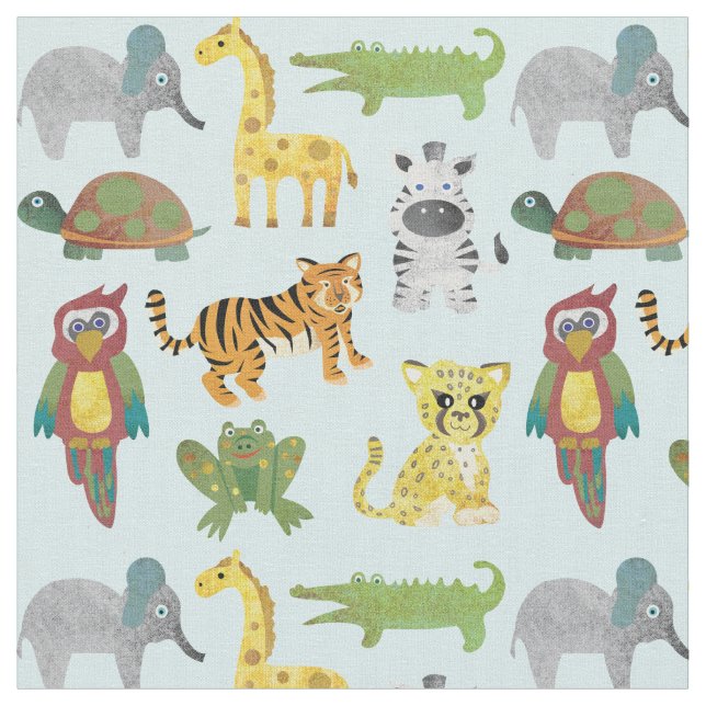 Tecido da Selva Animal Nursery (Detalhe)