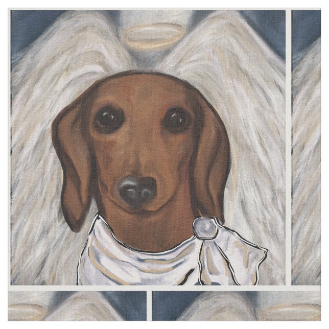 Tecido Dachshund Vermelho  (Detalhe)