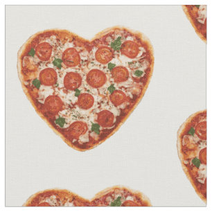 tecido dado forma coração da pizza