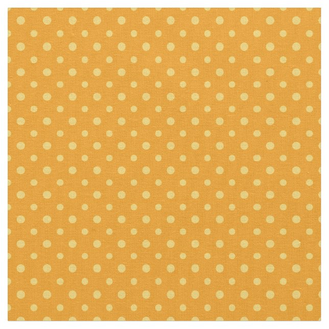Tecido Daffy-down Dillies Pontos Amarelos em Laranja (Detalhe)