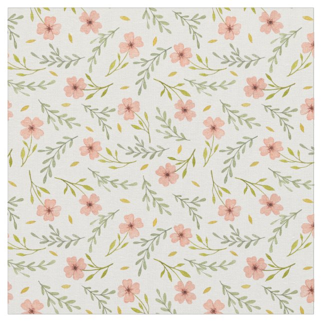 Tecido  Dainty Ditsy Watercolor Floral Pastel Pattern (Detalhe)