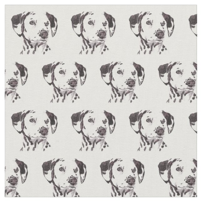 Tecido Dalmatian da arte do cão (Detalhe)