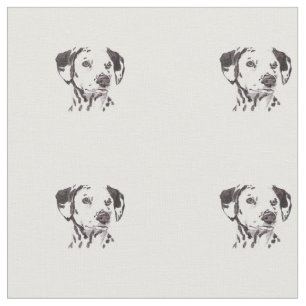 Tecido Dalmatian da arte do cão