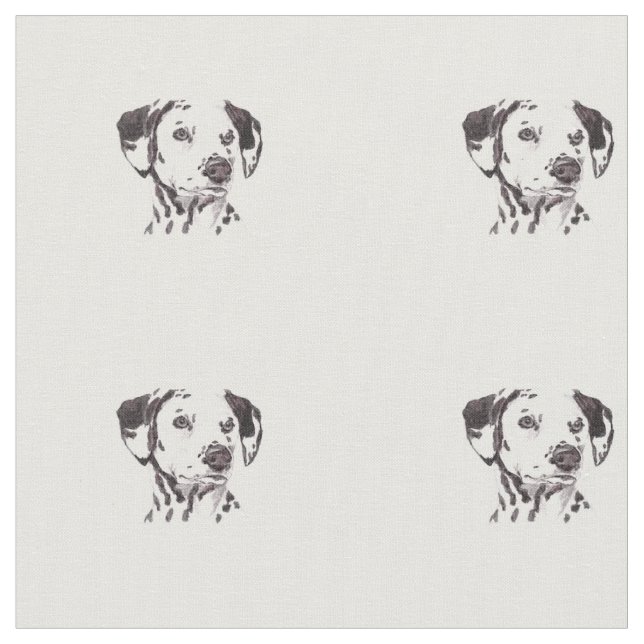 Tecido Dalmatian da arte do cão (Detalhe)