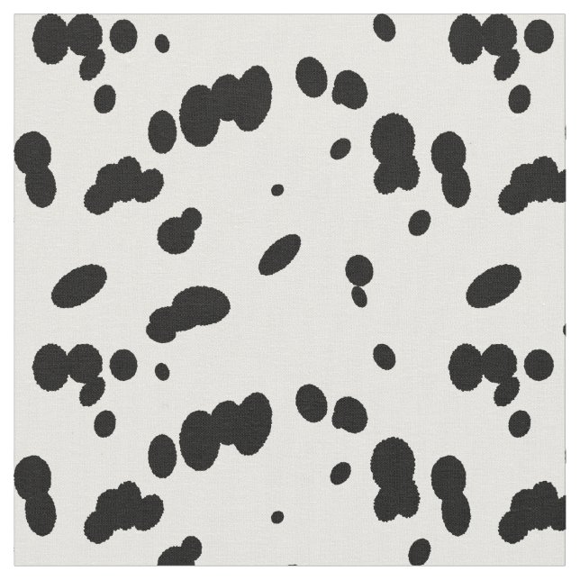 Tecido Dalmation Dog Black and White Spot Pattern (Detalhe)