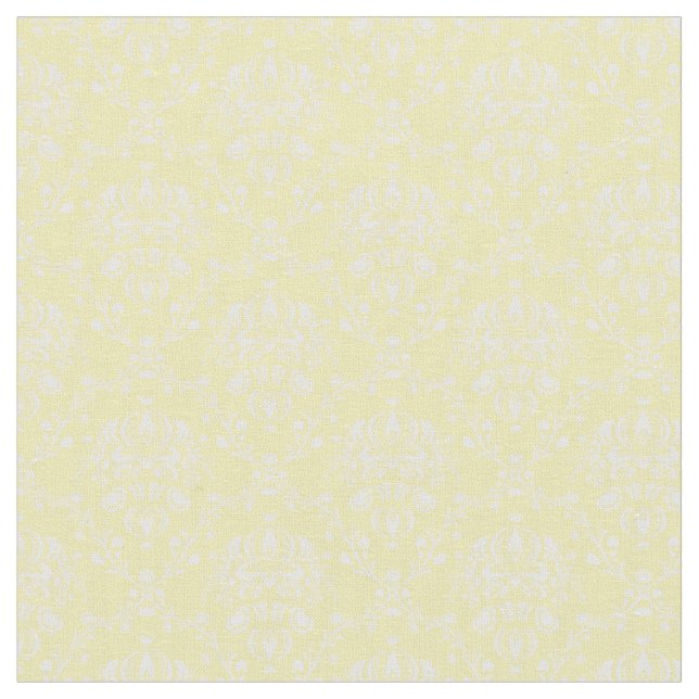 Tecido Damasco Amarelo e Branco (Detalhe)