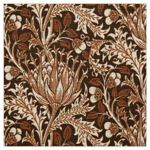 Tecido Damasco, Brown & bege de William Morris