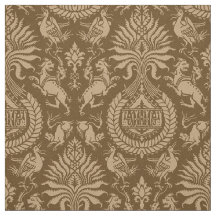 Damasco do século 12 com Animais