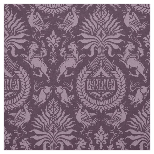 Tecido Damasco do século 12 com Animais (Modelo)
