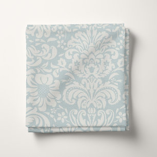 Tecido Damasco Floral Azul na Nuvem