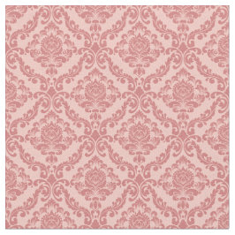 Tecido Damasco Rosa Vintage