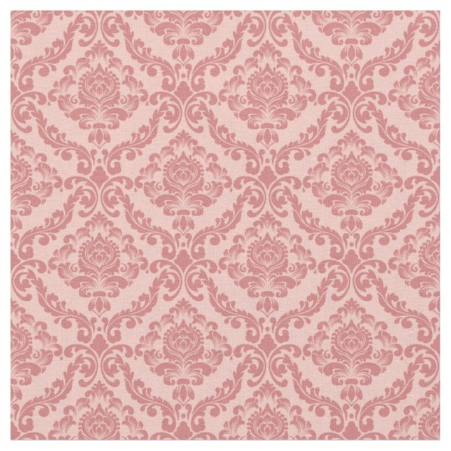 Tecido Damasco Rosa Vintage (Detalhe)