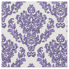 Tecido Damasco roxo no fundo branco ou *Any da cor