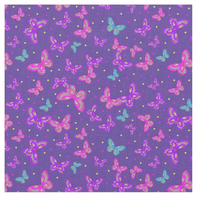 Tecido Dança das borboletas (Detalhe)