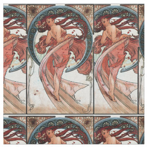 Tecido Dança de Alfons Mucha 1898