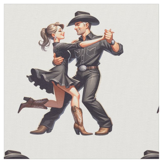 Tecido Dança de Casal Ocidental (Detalhe)