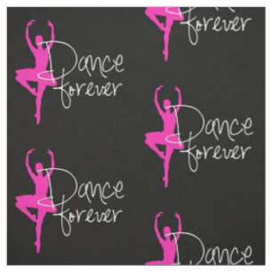 Tecido Dançarino de balé do rosa quente - dança para