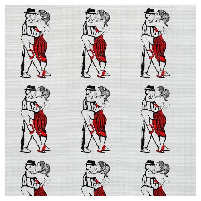 Tecido Dançarinos do tango (Modelo)
