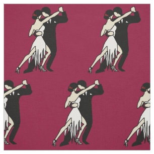 Tecido Dançarinos Românticos de Tango