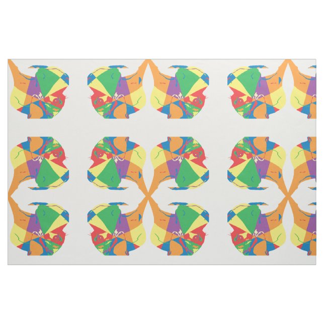 Tecido Dane Grande Colorido (Fat Quarter)