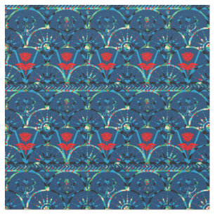 Tecido Dark Aqua Boho Sunrise   Cigano moderno