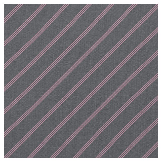 Tecido Dark Grey & Pink Stripes (Detalhe)