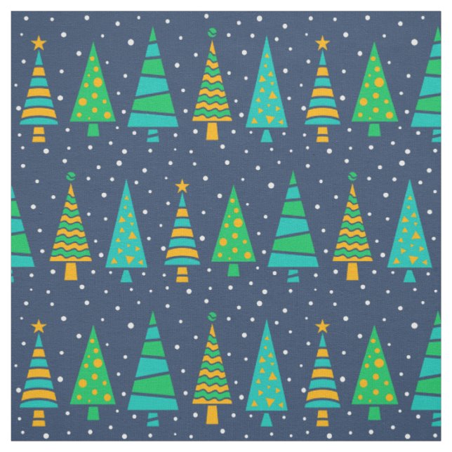 Tecido das Árvores de Neve Fir (Modelo)