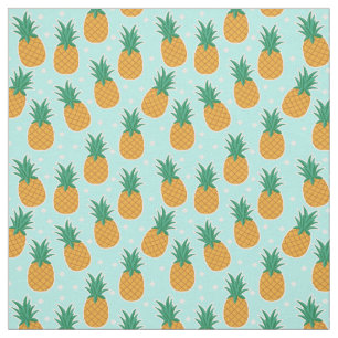 Tecido das bolinhas do Aqua do verão do abacaxi