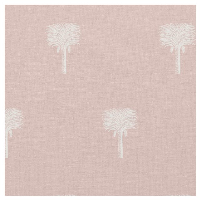 Tecido Data tropical moderna Palm Rosa Dourado (Detalhe)