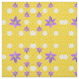 Tecido de Alegria Branco Rosa Amarelo