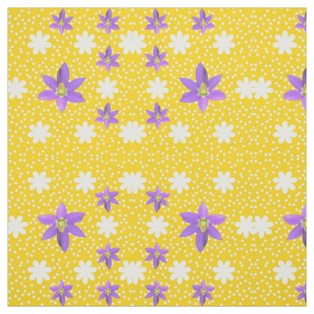 Tecido de Alegria Branco Rosa Amarelo (Modelo)